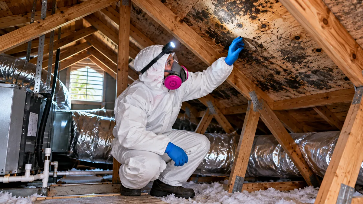 Attic Mold Removal in Palm Beach County