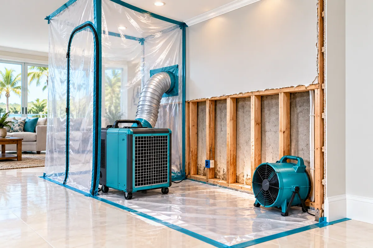 How mold remediation works: containment, HEPA filtration and removal